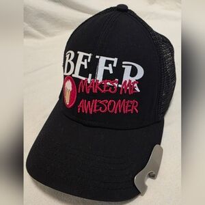 Varsity Slackers "Beer Makes Me Awesomer" Trucker/Snapback Cap
